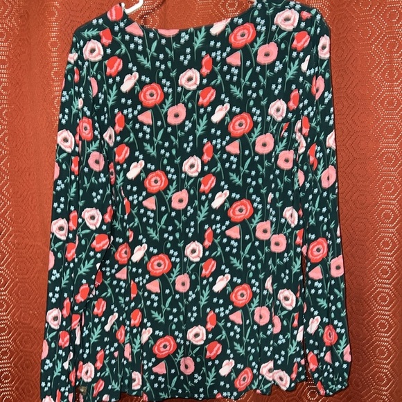 Matilda Jane Floral Button Down Blouse M - Picture 2 of 5